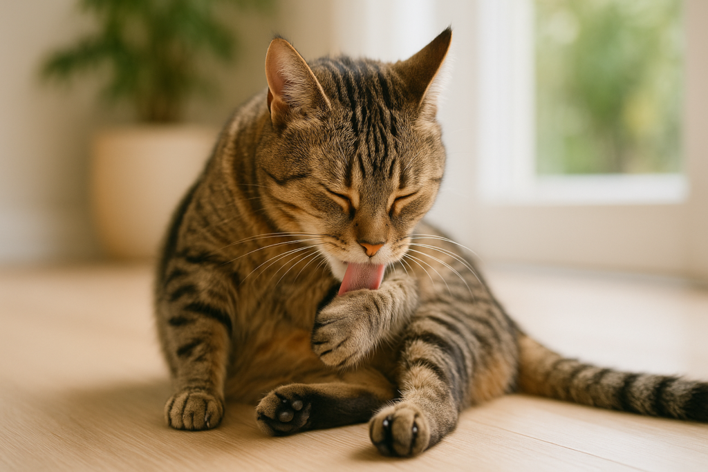 猫が毛づくろいしすぎる原因と対処法を徹底解説