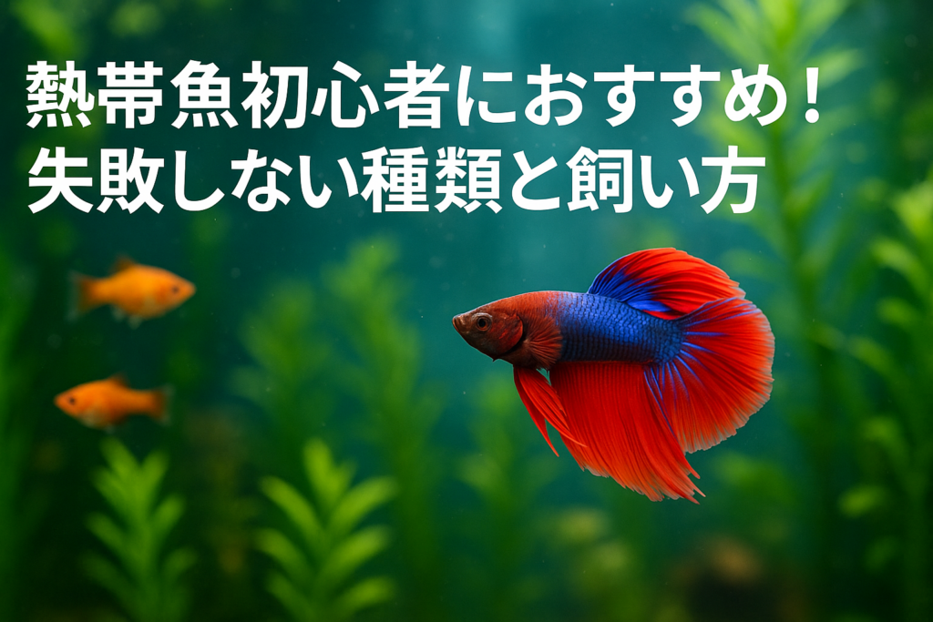 熱帯魚初心者におすすめ！失敗しない種類と飼い方