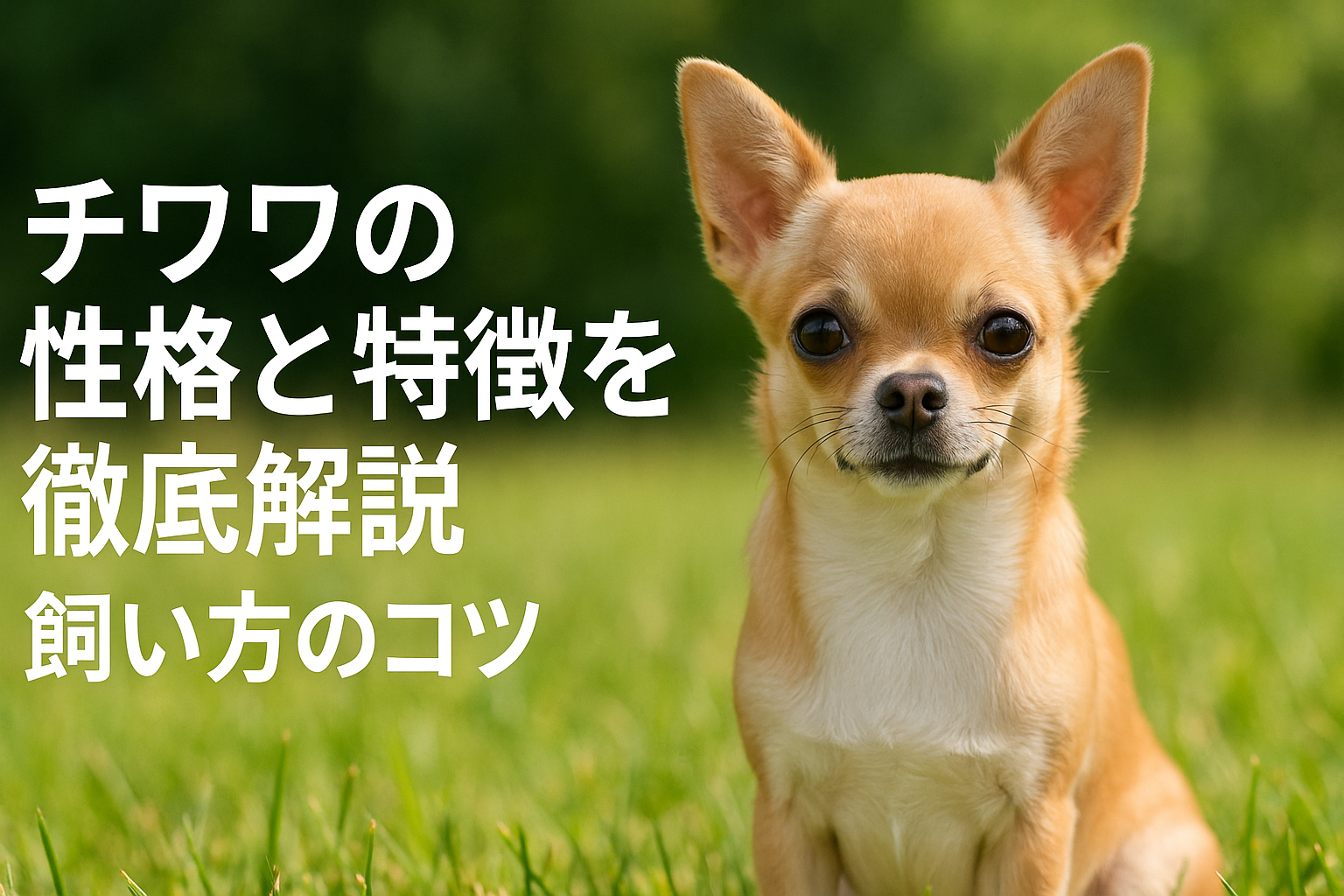 チワワの性格と特徴を徹底解説｜飼い方のコツ
