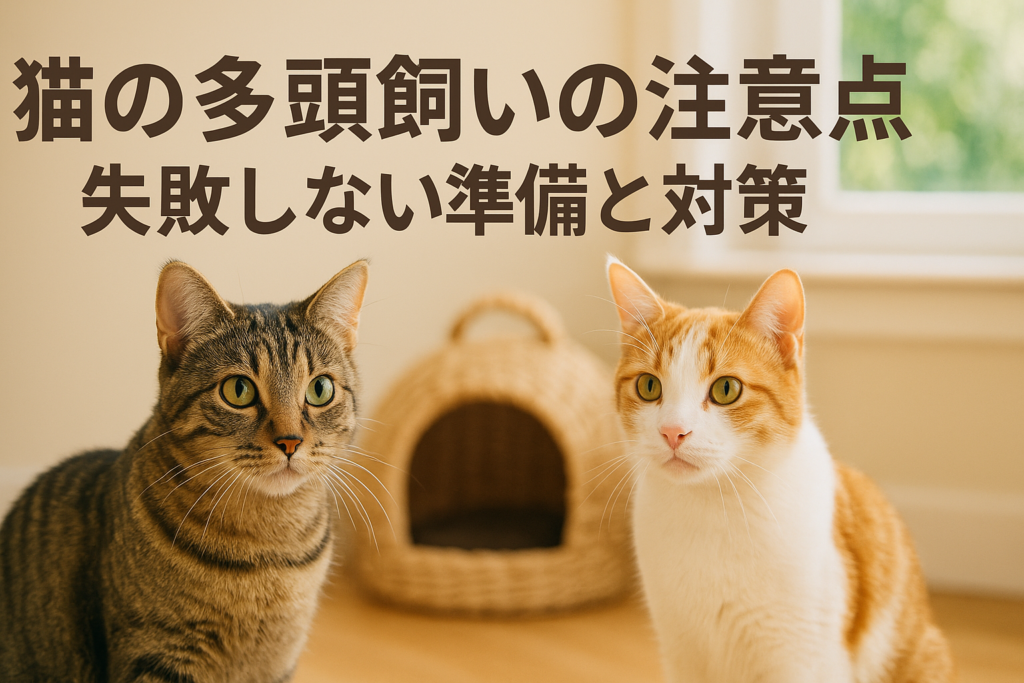 猫の多頭飼いの注意点｜失敗しない準備と対策