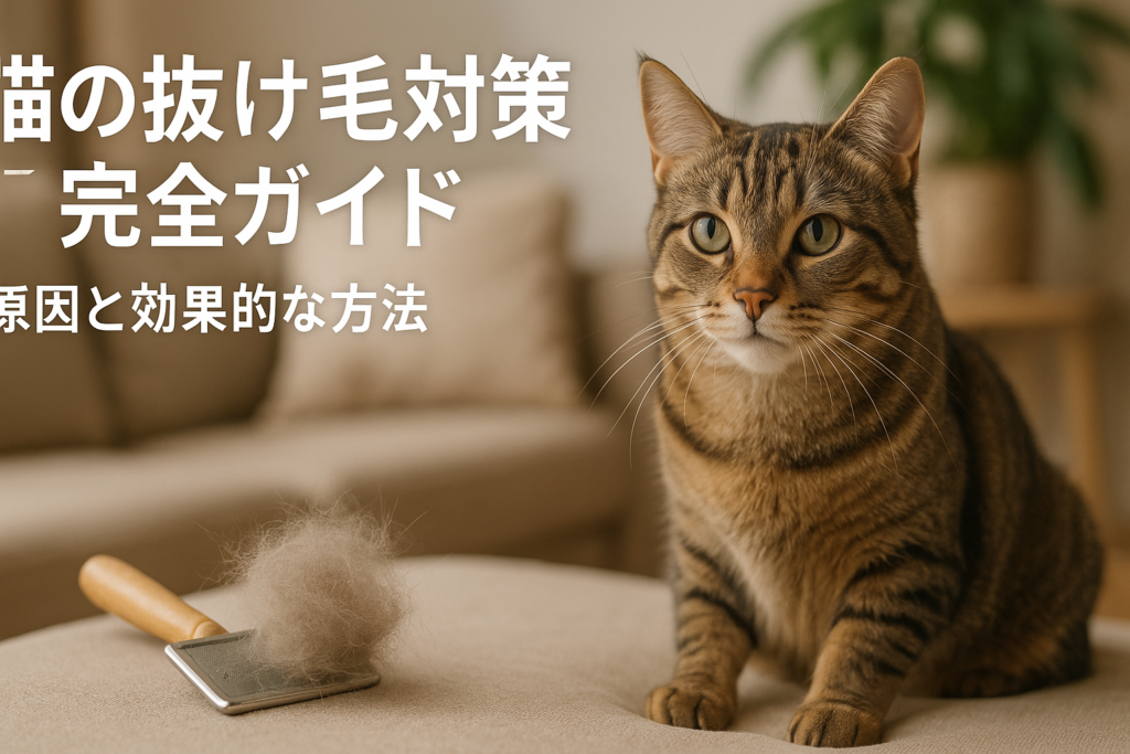 猫の抜け毛対策完全ガイド｜原因と効果的な方法
