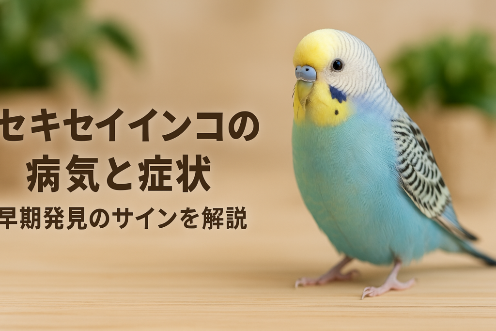 セキセイインコの病気と症状｜早期発見のサインを解説