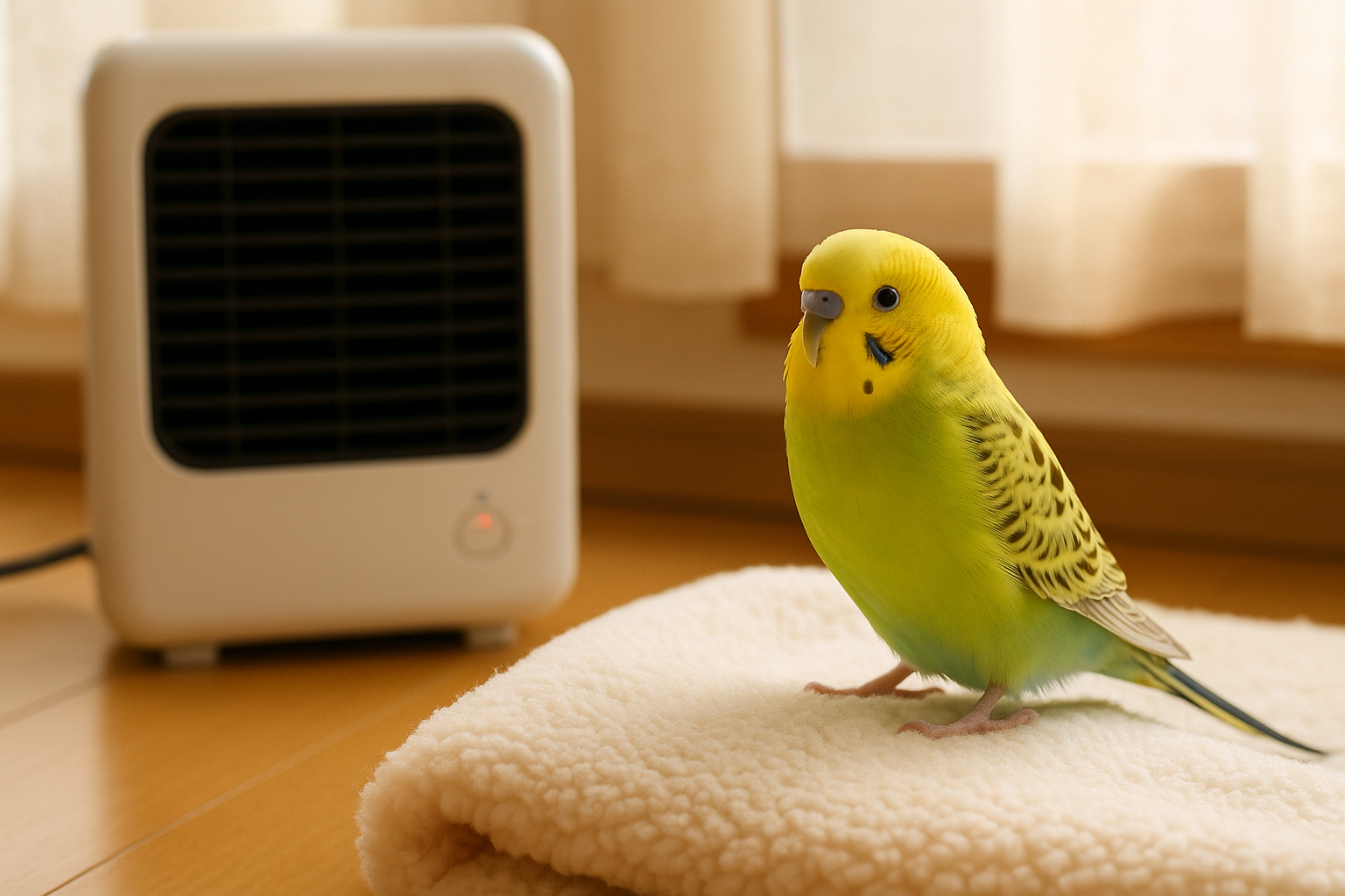 インコの冬の保温対策！適切な温度管理で健康を守る方法