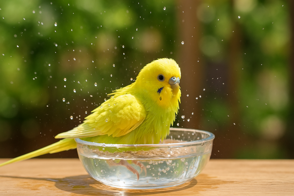 インコの水浴びのやり方｜正しい方法と注意点を解説