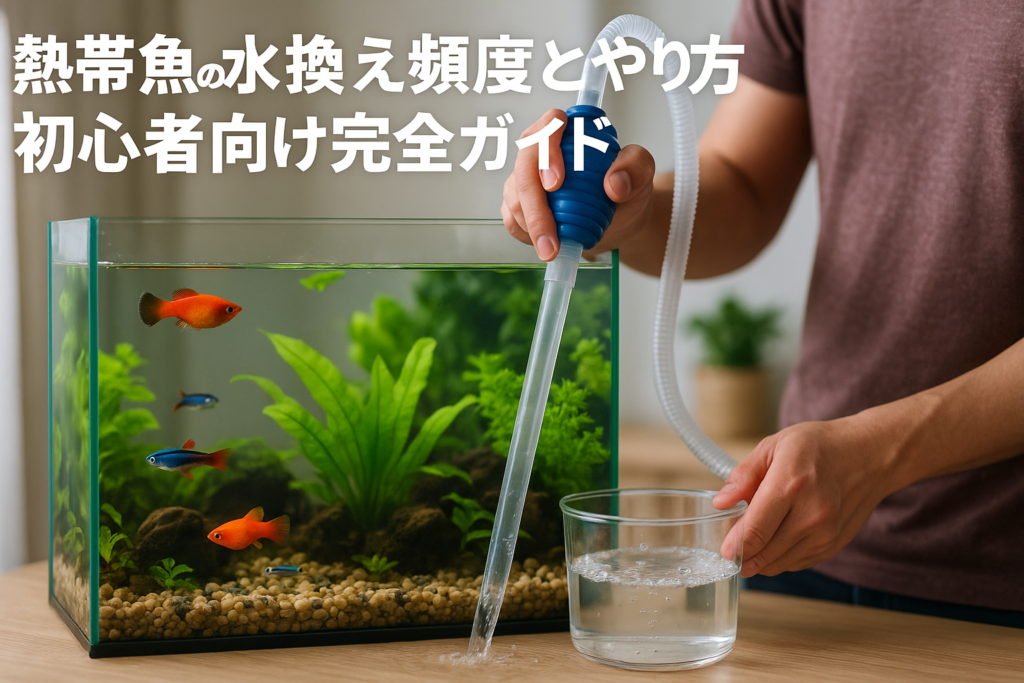 熱帯魚の水換え頻度とやり方｜初心者向け完全ガイド