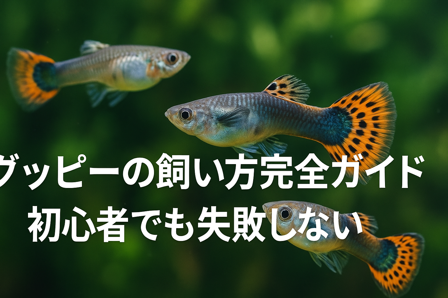 グッピーの飼い方完全ガイド｜初心者でも失敗しない
