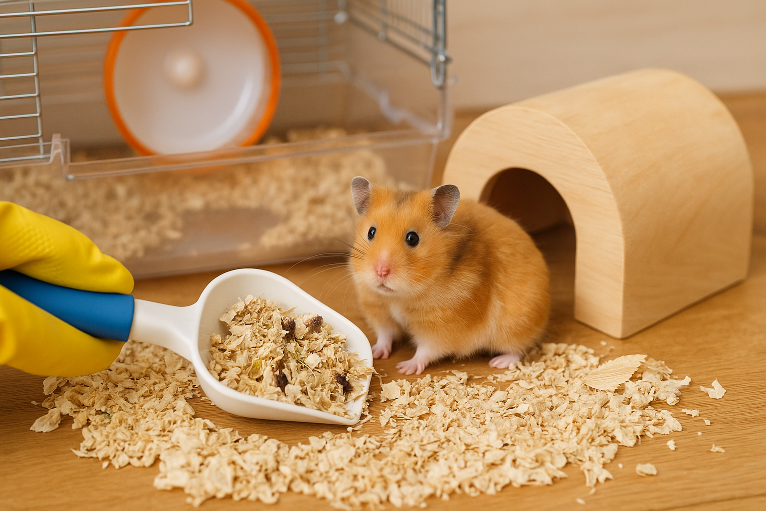 ハムスターケージの掃除方法｜頻度と手順を解説