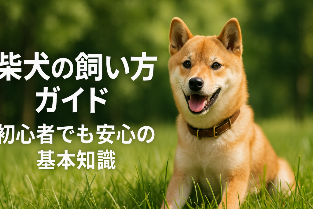 柴犬の飼い方ガイド｜初心者でも安心の基本知識